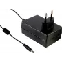 MEAN WELL GSM36E24-P1J 36W medicininis stalinis maitinimo adapteris, 24V DC, 1,5A, 2,1x5,5mm kištukas