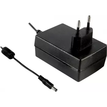 MEAN WELL GST36E12-P1J 36W 12V DC 3A ES kištukas AC/DC maitinimo adapteris su 5,5x2,1 mm cilindriniu jungtimi