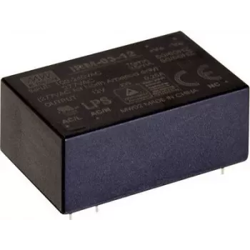 MEAN WELL IRM-03-9S 3W 9V DC PCB montuojamas hermetizuotas AC-DC maitinimo šaltinio modulis