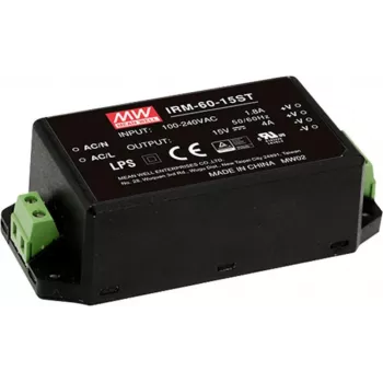Mean Well IRM-60-12ST 60W AC/DC PCB montuojamas maitinimo šaltinis 12V 5A