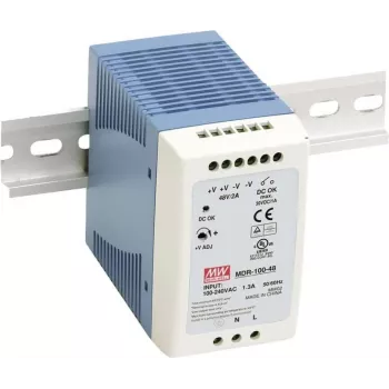 MEAN WELL MDR-100-12 100W DIN bėgių maitinimo šaltinis 12V 7.5A