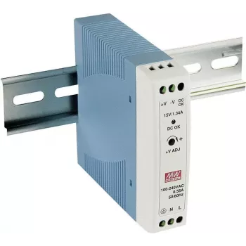 MEAN WELL MDR-20-5 DIN bėgio maitinimo šaltinis 15W 5V 3A