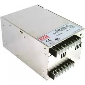 MEAN WELL PSP-600-24 600W 24V 25A uždaras maitinimo šaltinis su PFC