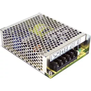 MEAN WELL RD-65A 65W dviejų išėjimų AC/DC maitinimo šaltinis - 5V/8A + 12V/2.5A, 88-264VAC įėjimas, pasyvusis aušinimas, sidabrinis