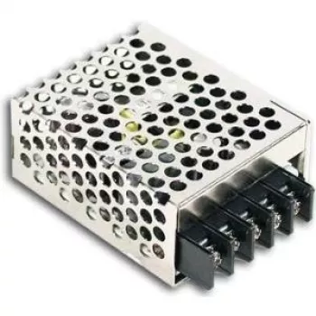 MEAN WELL RS-15-48 15W 48V DC uždaras maitinimo šaltinis su apsauga nuo perkrovos, viršįtampio, trumpojo jungimo, metaliniu korpusu, 85-264V AC įėjimu