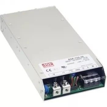 MEAN WELL RSP-750-12 750W 12V 62.5A uždaras maitinimo šaltinis su PFC, 1U žemo profilio
