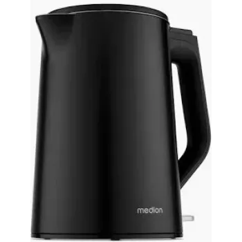 Medion Life MD12105 dvigubos sienelės elektrinis virdulys 1,5 L 2200 W juodas