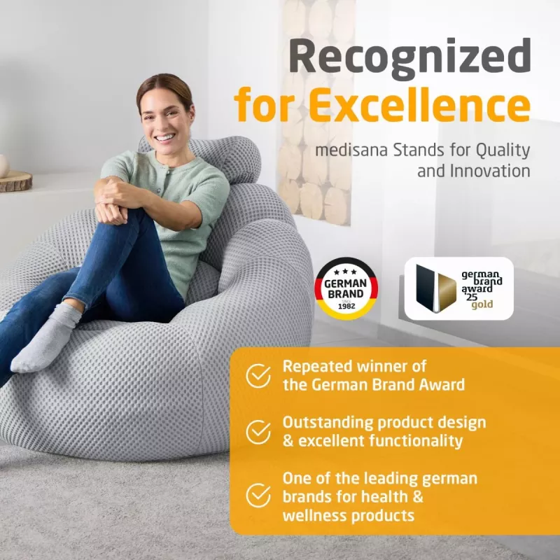 Medisana RS100 Bubble Sofa su masažu, pilka
