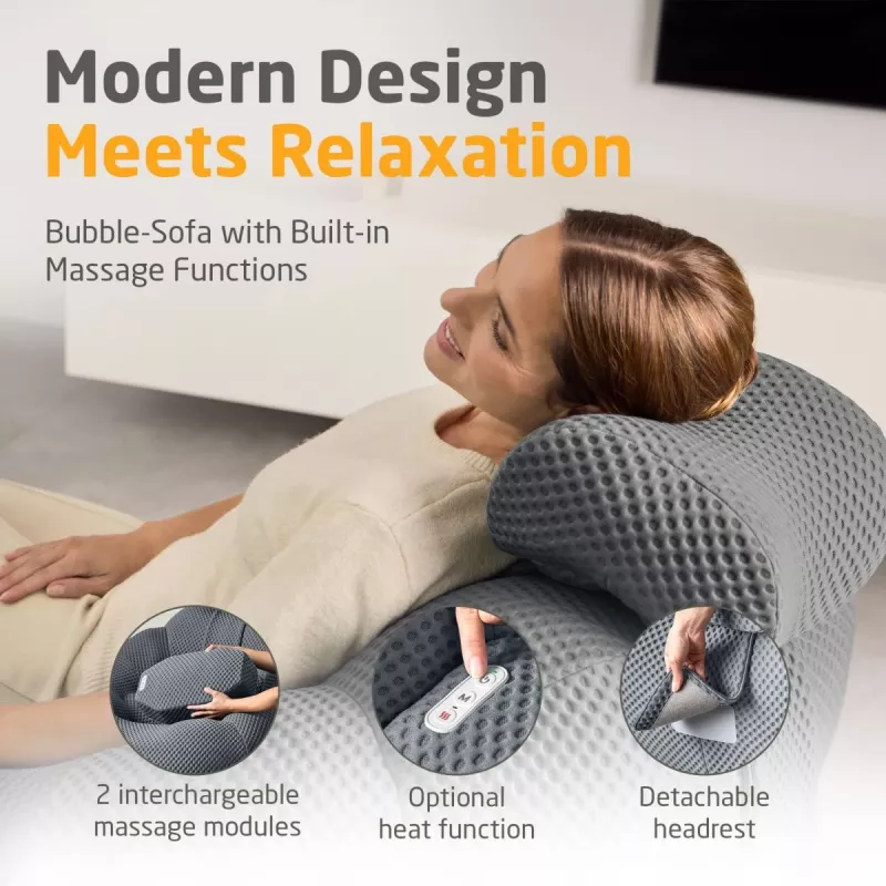 Medisana RS150 Bubble Sofa su masažu tamsiai pilka