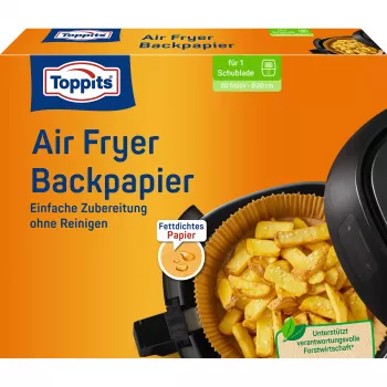 MELITTA Toppits Kepimo popierius oro gruzdintuvei (Ø 20 cm) - 25 lapai, nelimpantis, pergamentinis popierius