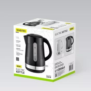 MEO MAESTRO elektrinis virdulys 1,7 l 2200 W juodas MR-035-BLACK