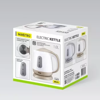 MEO MR-012-GREY MAESTRO Elektrinis virdulys 1L 1100W Pilkas