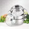 MEO MR-2900-24 MAESTRO puodas 24 cm 5,0 L nerūdijančio plieno su stiklo dangčiu, tinka indukcinėms viryklėms