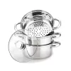 MEO MR-2900-24 MAESTRO puodas 24 cm 5,0 L nerūdijančio plieno su stiklo dangčiu, tinka indukcinėms viryklėms
