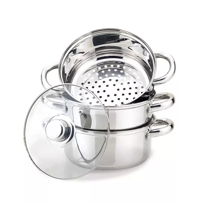 MEO MR-2900-24 MAESTRO puodas 24 cm 5,0 L nerūdijančio plieno su stiklo dangčiu, tinka indukcinėms viryklėms