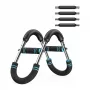 MERACH MR-2500B1 Smart Chest Trainer su hidrauliniu pasipriešinimu, Bluetooth 5.0, programėlės ryšiu, juoda/pilka