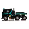Mercedes XMX622B vaikiškas elektrinis vilkikas su priekaba, LCD, mėlynas