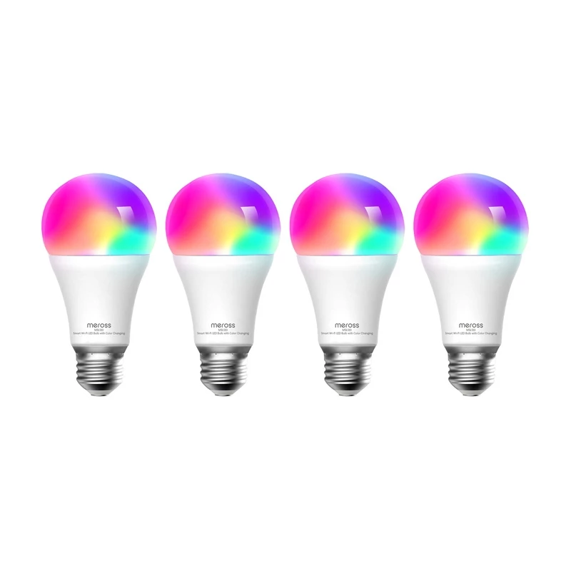 Meross MSL120 WiFi Smart LED lemputė (HomeKit) (keturių pakuotė)
