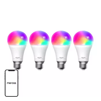 Meross MSL120 WiFi Smart LED lemputė (HomeKit) (keturių pakuotė)