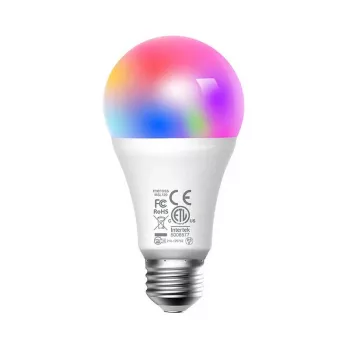 Meross MSL120 WiFi Smart LED lemputė (HomeKit) – pilna spalvų RGB ir reguliuojama balta, A19 E26, 810 liumenų, 9W, veikia su Apple HomeKit, Alexa, Google Assistant
