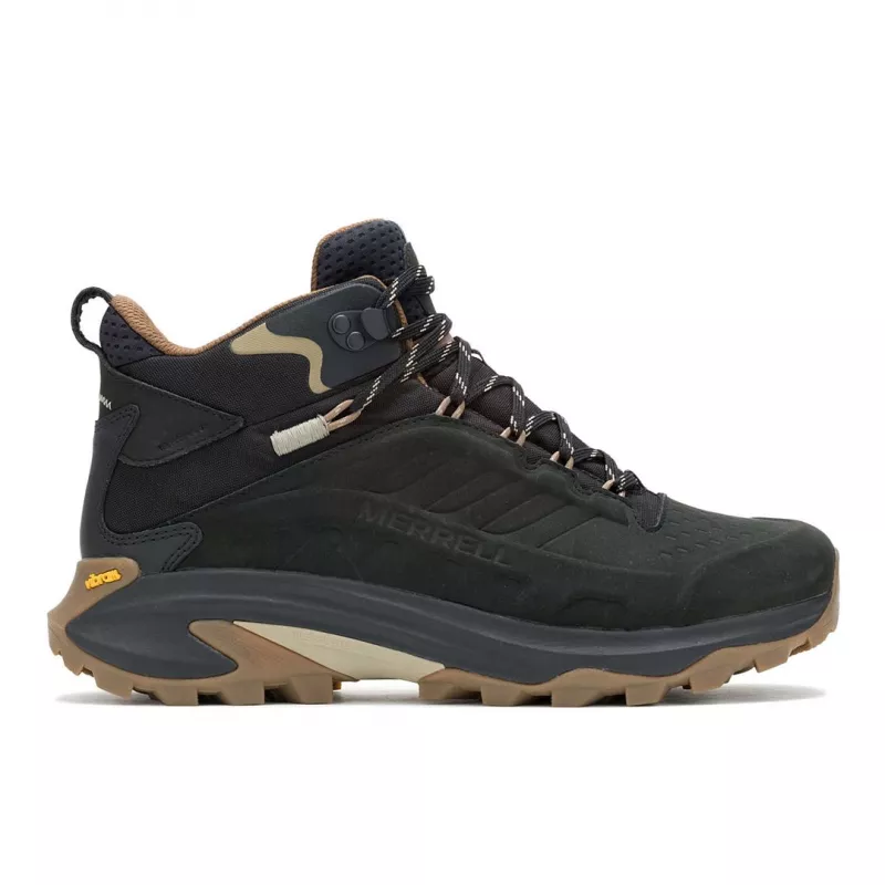 Merrell Moab Speed 2 Leather Mid Hiking Boots - Black - US Men's 10.5