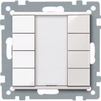 Merten 627819 perjungimo jungiklio įdėklas, 10 A, 250 V, įleidžiamas, pilkas