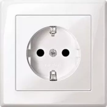 Merten MEG2300-1519 Schuko lizdas CEE 7/3, įleidžiamas, 16 A, 250 V, poliarinė balta