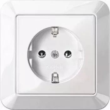 Merten MEG2301-1025 Schuko kištukinis lizdas, 16 A, įleidžiamas, poliarinės baltos spalvos