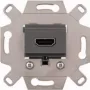 Merten MEG4583-0000 HDMI lizdo modulis, pilkas, įleidžiamas, 4K UHD, System M