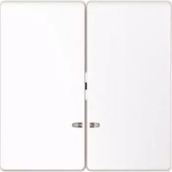 Merten System M 2 vietų rėmas, poliarinės baltos blizgus termoplastikas, MEG3420-6035