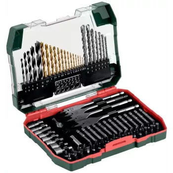 Metabo 626708000 86 dalių grąžtų ir atsuktuvų antgalių rinkinys dėkle