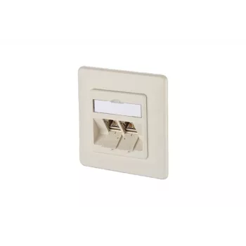 METZ CONNECT BTR E-DAT modulis 8/8(8) UP įleidžiamas CAT 6 tinklo duomenų lizdas, 2 x RJ45, perlo baltumo RAL 1013 1309121001-E