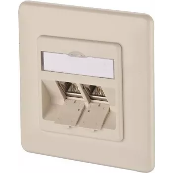 METZ CONNECT BTR E-DAT modulis 8/8(8) UP įleidžiamas CAT 6 tinklo duomenų lizdas, 2 x RJ45, perlo baltumo RAL 1013 1309121001-E