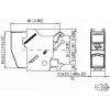 METZ CONNECT BTR E-DAT Module REG 8(8) IP20 Empty - DIN Rail duomenų modulio korpusas, 1TE, šviesiai pilka