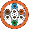 METZ CONNECT Cat6a SF/UTP tinklo jungiamasis kabelis 1 m oranžinis