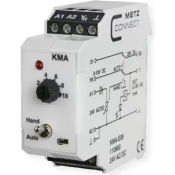 METZ CONNECT KMA-E08 sąsajos relė 24 V DC 1 CO 8 A balta 110660