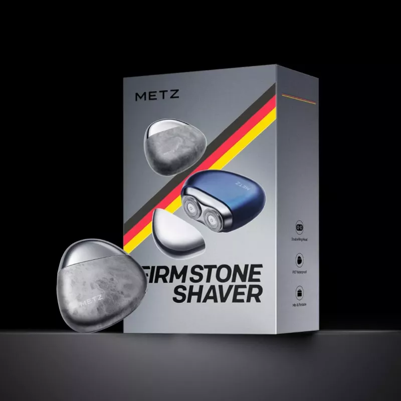 METZ MZPS021 Firm Stone Shaver, Navy Blue