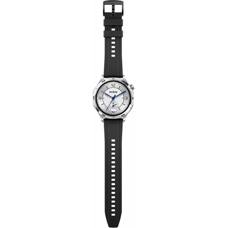 Mibro Watch GT išmanusis laikrodis su 1,75 inch HD TFT ekranu, sidabrinis (2 dirželiai įtraukti)