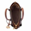 Michael Kors Jet Set Charm Oval Crossbody Bag Brown Signature Coated Canvas