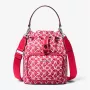 Michael Kor Jet Set Charm Small Camera Crossbody Bag Dark Berry Saffiano Leather