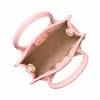 Michael Kore Women's Ginny Crossbody Bag in Saffiano Leather, Powder Blush, 15x17x6 cm