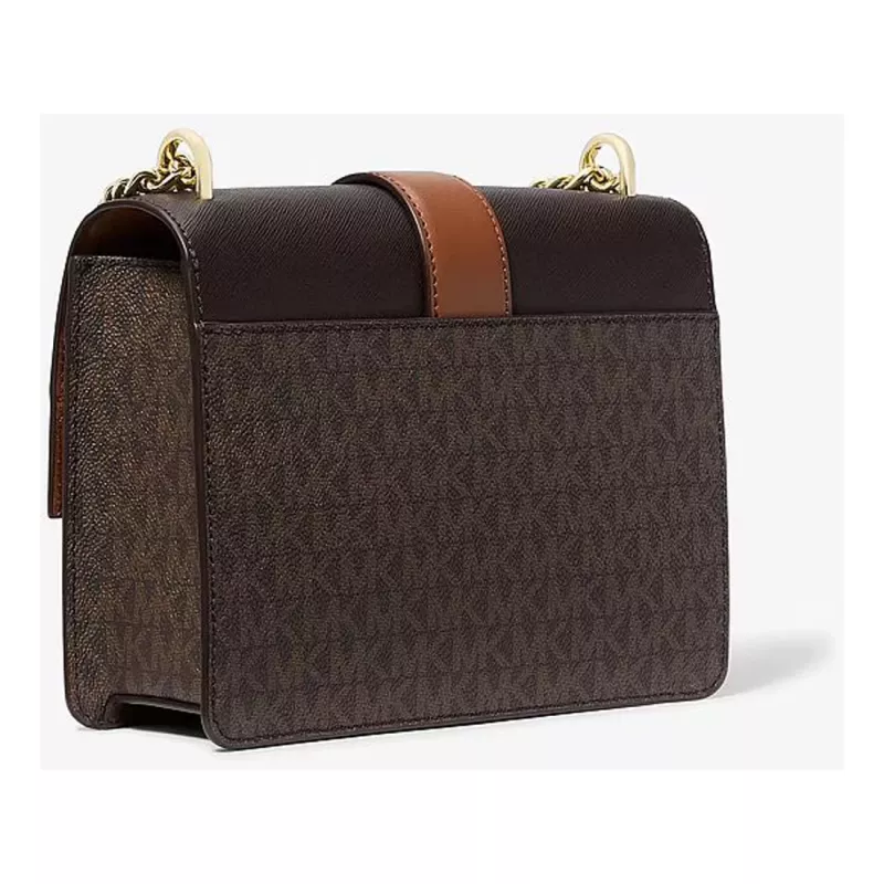 Michael Kors Greenwich Crossbody Bag 35S5GGRC1BBRO Brown Saffiano Leather