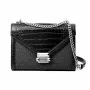 Michael Kors Jet Set Crossbody Bag Black Signature Coated Canvas 35S5SWHL6BBLA