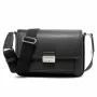 Michael Kors Jet Set Crossbody Bag Black Signature Logo-Print Coated Canvas