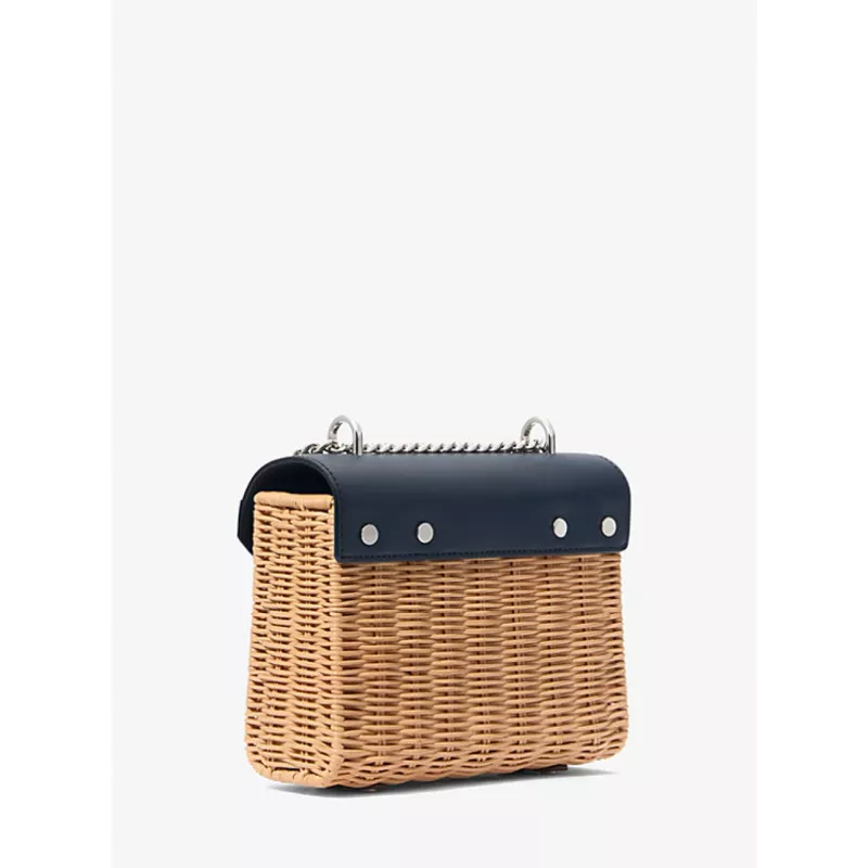 Michael Kors Jet Set Crossbody Bag Navy Saffiano Leather 35T4SWHC5WNAV