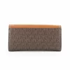 Michael Kors Jet Set Travel rudas Signature dengtos drobės portfelis-kryžminis krepšys 35F3GTVE7BBRO