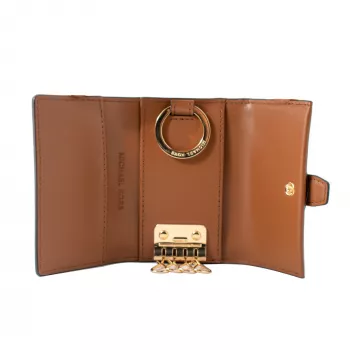MICHAEL KORS Jet Set Travel Kortelių dėklas Brown Signature PVC