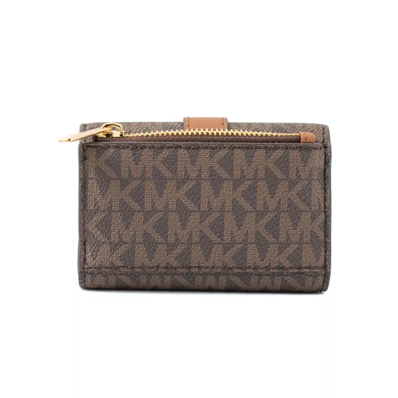 MICHAEL KORS Jet Set Travel Kortelių dėklas Brown Signature PVC