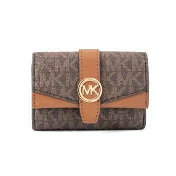 MICHAEL KORS Jet Set Travel Kortelių dėklas Brown Signature PVC