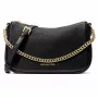 Michael Kors Jet Set Travel Crossbody Bag 35F4G1QC6LBLA Black Saffiano Leather